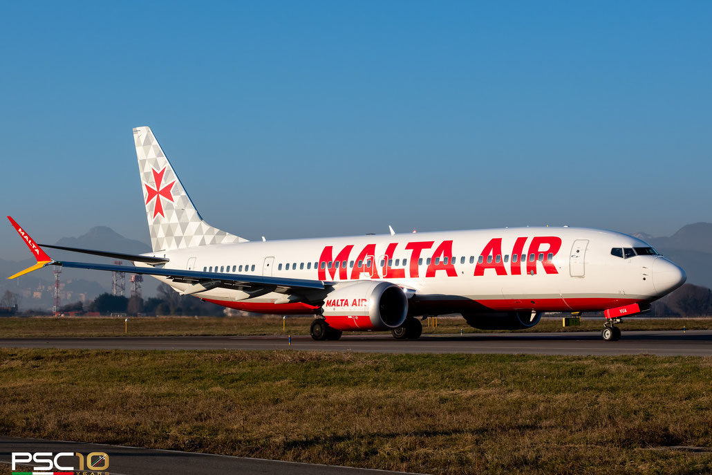 9H-VUA  B737-8-200  65874/8003  Malta Air  @ Bergamo Airport © 12 2021 Piti Spotter Club Verona