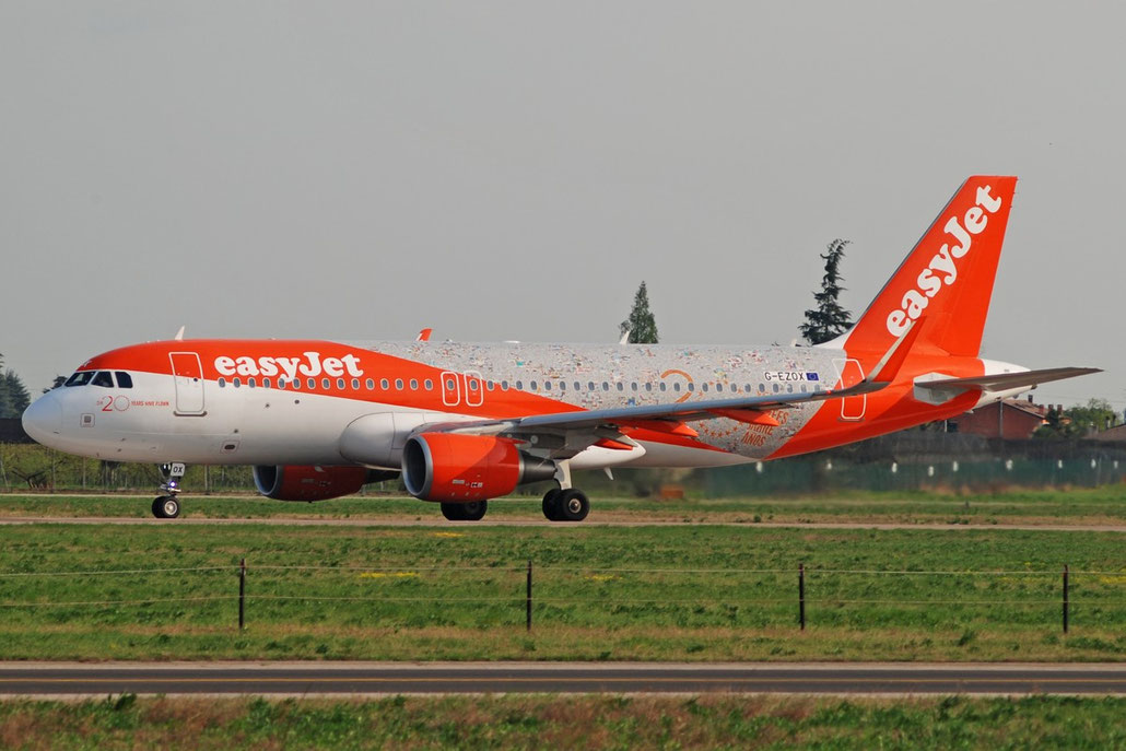 G-EZOX A320-214 6837 EasyJet Airline@ Aeroporto di Verona 02.04.2017  © Piti Spotter Club Verona