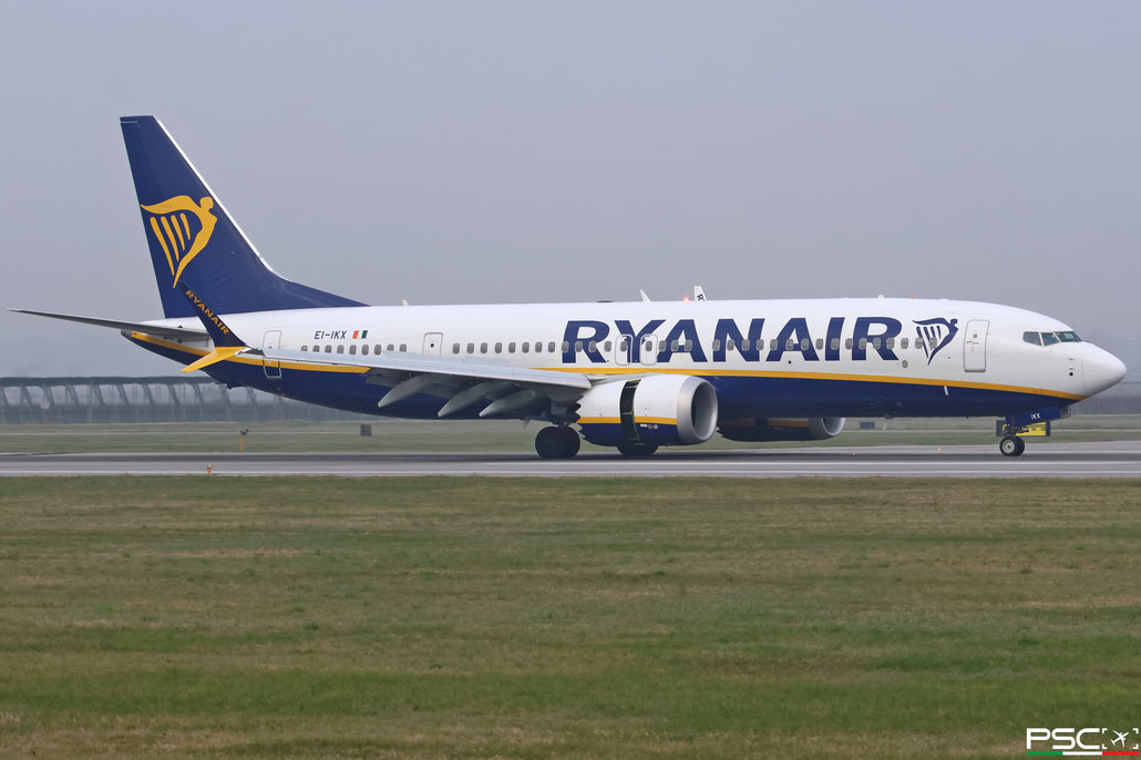 EI-IKX Boeing 737-8 MAX 200 62389 9102 LEAP-1B  Ryanair 2025 @ Verona Villafranca 02 2026 © Piti Spotter Club Verona