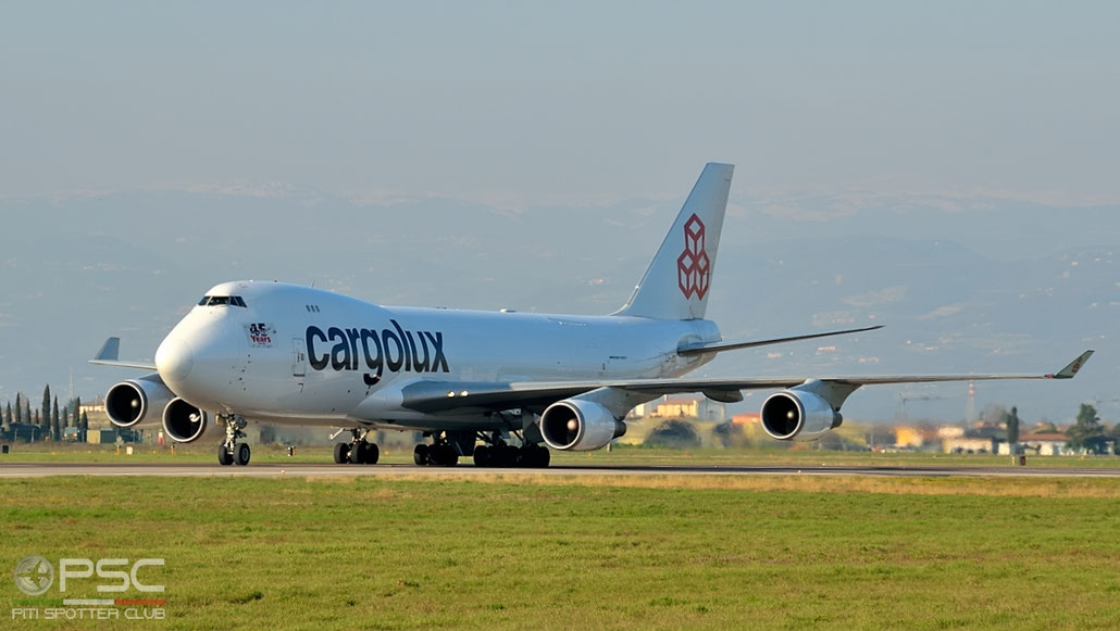 LX-JCV B747-4EVERF 35171/1380 Cargolux @ Aeroporto di Verona - 2016 © Piti Spotter Club Verona