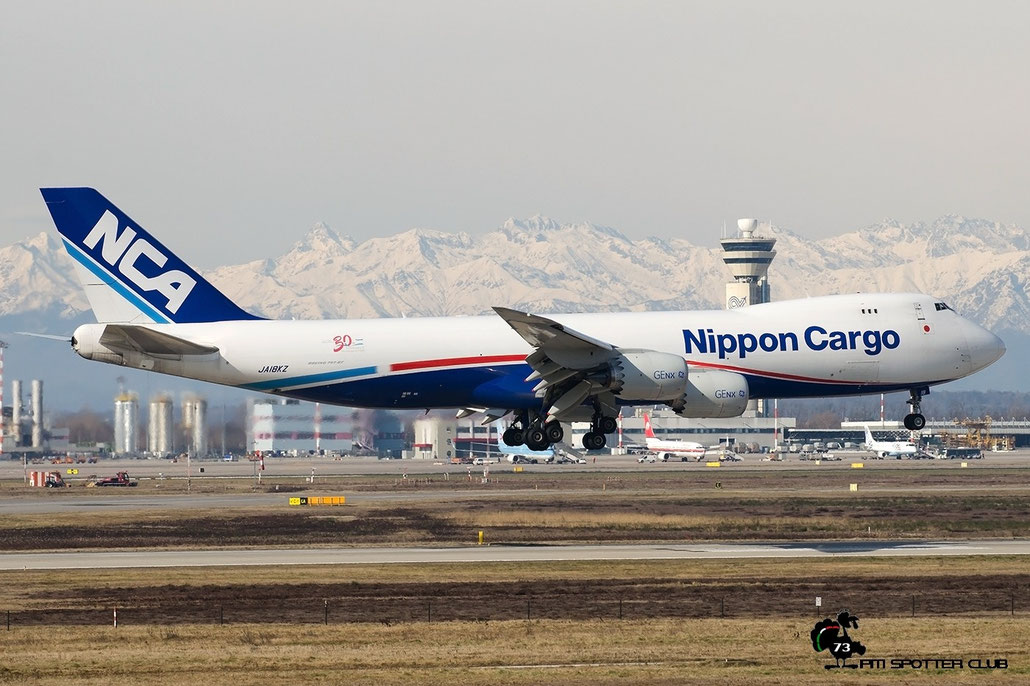 JA19KZ B747-8KZF 36142 NCA - Nippon Cargo Airlines @ Milano Malpensa Airport 22.02.2016 © Piti Spotter Club Verona