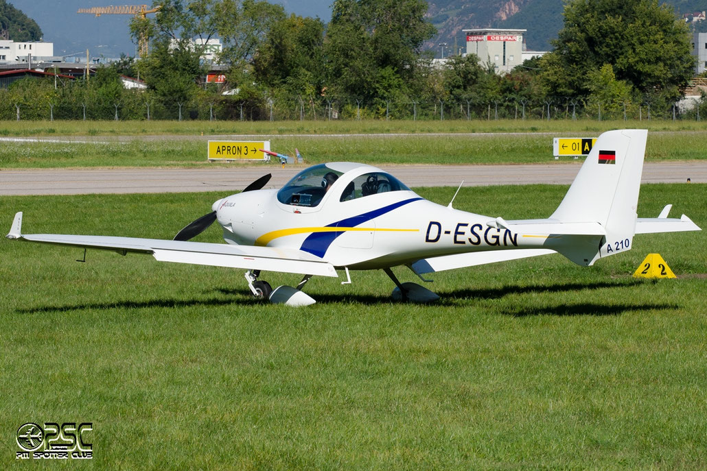 D-ESGN - Private - Aquila A.210 @ Aeroporto di Bolzano © Piti Spotter Club Verona