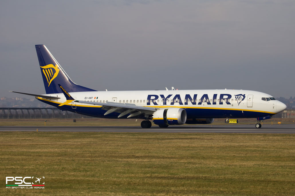 EI-IHT Boeing 737-8 MAX 200 62365 8675 LEAP-1B27  Ryanair 2023  @ Verona Villafranca 01 2026 © Piti Spotter Club Verona