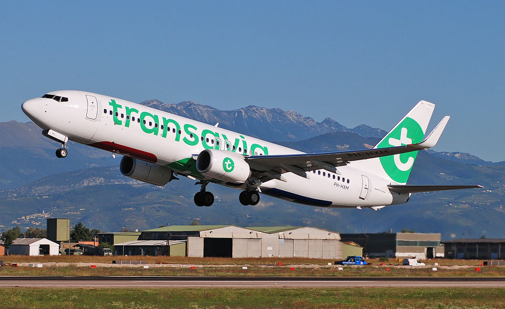 PH-HXM B737-800 62165/6889 Transavia Airlines @ Aeroporto di Verona 10.2018  © Piti Spotter Club Verona