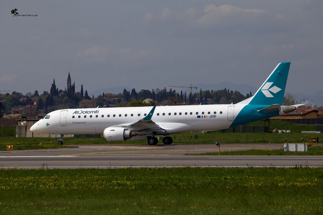 I-JENF Embraer ERJ 190 LR 19000337  CF34-10E5  Air Dolomiti 2010  @ Aeroporto di Verona 04 2024 © Piti Spotter Club Verona