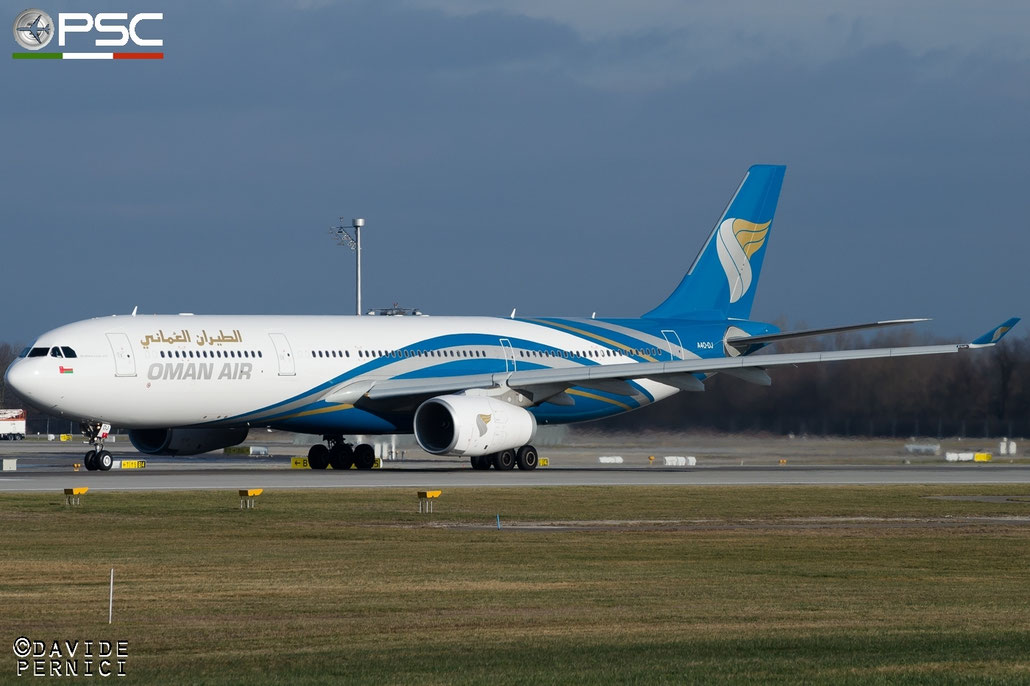 A4O-DJ A330-343E 1599 Oman Air @ Munich Airport 13.12.2015 © Piti Spotter Club Verona