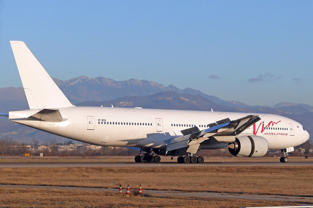 VP-BDQ B777-212ER 28529/389 VIM Airlines @ Aeroporto di Verona - 07.01.2017  © Piti Spotter Club Verona