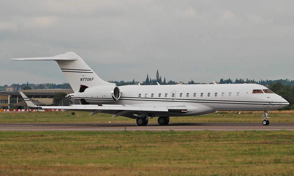 N770KF Global 6000 9749 KW770 LLC @ Aeroporto di Verona 01.09.2018  © Piti Spotter Club Verona