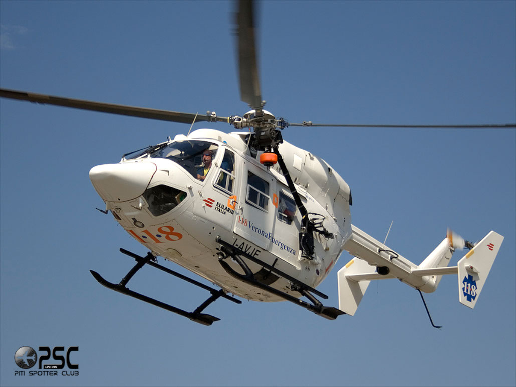 Elilario Italia - Eurocopter BK117C-1 - I-AVJF @ Aeroporto di Verona © Piti Spotter Club Verona