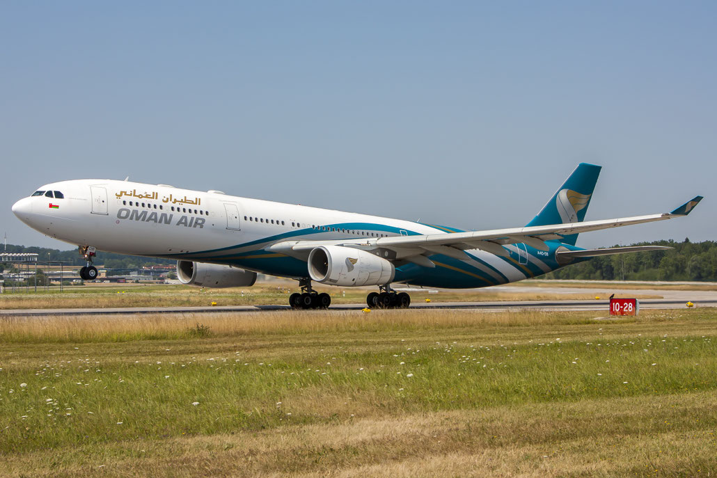 A4O-DB A330-343E 1044 Oman Air @ Zurich Airport 20.07.2013 © Piti Spotter Club Verona