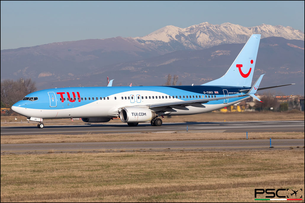 G-TUKO B737-8K5 37259/3673 TUI Airways @ Aeroporto di Verona 01 2024 © Piti Spotter Club Verona