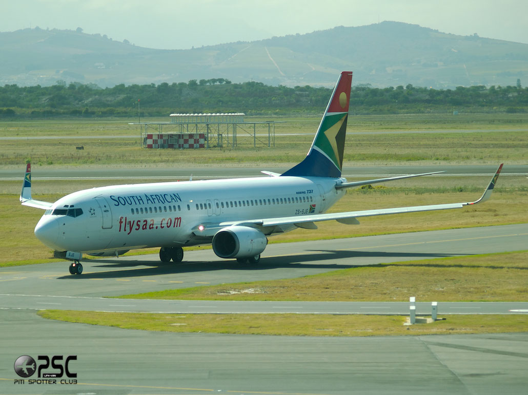 ZS-SJE B737-85F 28830/669 South African Airways @ Cape Town Airport 22.03.2014 © Piti Spotter Club Verona