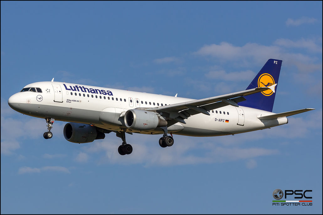 D-AIPZ A320-211 162 Lufthansa @ Milano Linate Airport 11.07.2017 © Piti Spotter Club Verona