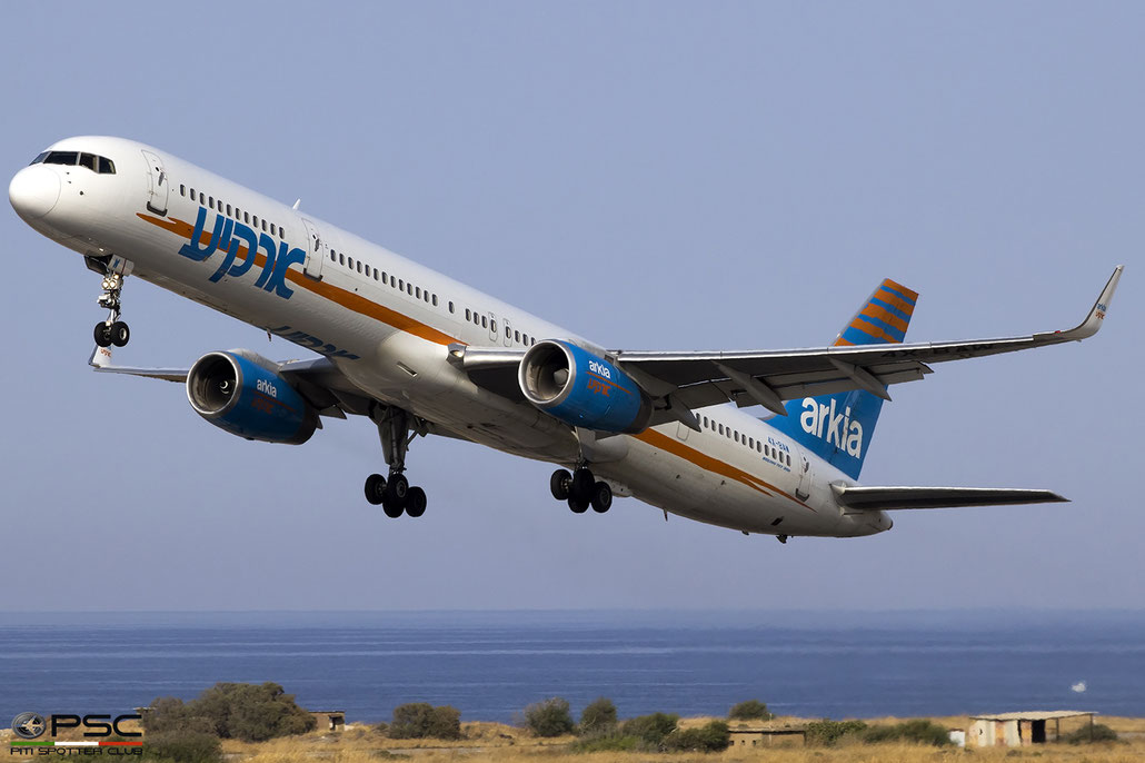 4X-BAW B757-3E7 30179/912 Arkia Israeli Airlines @ Heraklion Airport 10.09.2017 © Piti Spotter Club Verona