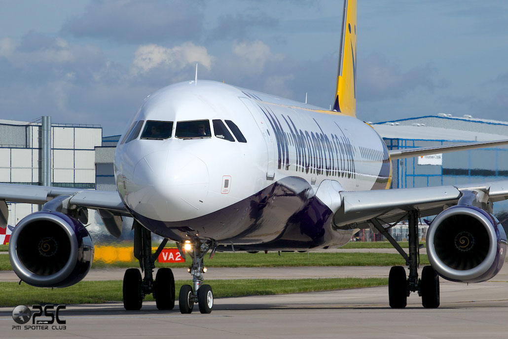 G-OZBF A321-231 1763 Monarch Airlines @ Manchester Airport 13.05.2014 © Piti Spotter Club Verona