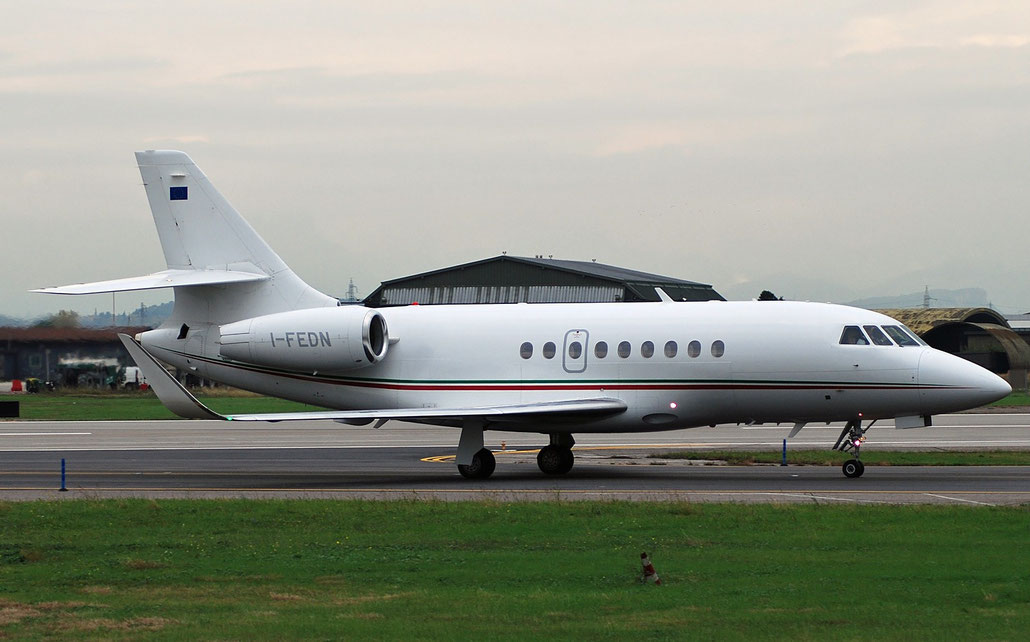 I-FEDN Falcon 2000LX 204 Sirio @ Aeroporto di Verona 11.2018  © Piti Spotter Club Verona