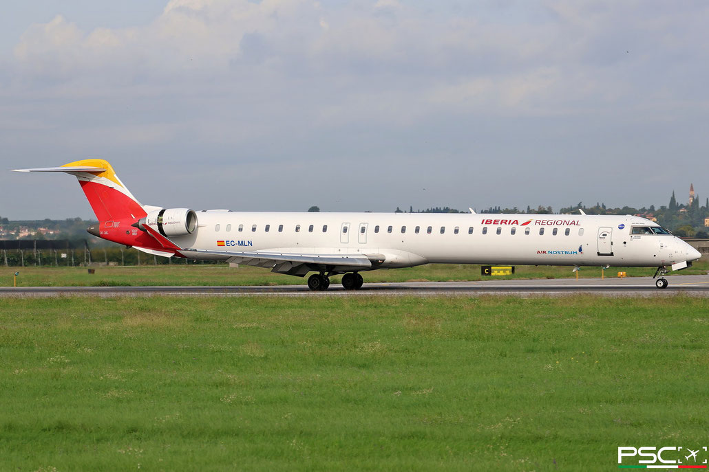 EC-MLN Bombardier CRJ-1000 19049  CF34-8C5A2  Air Nostrum>IBERIA Regional 2016  @ Aeroporto di Verona 09 2025 © Piti Spotter Club Verona