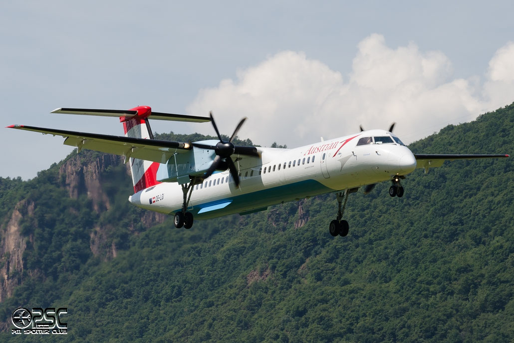 OE-LGI DHC-8-402 4100 Austrian Airlines @ Aeroporto di Bolzano © Piti Spotter Club Verona