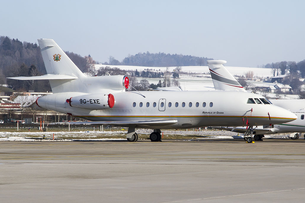 9G-EXE Falcon 900EX-EASy 241 Government of Ghana @ Zurich Airport 21.01.2016 © Piti Spotter Club Verona