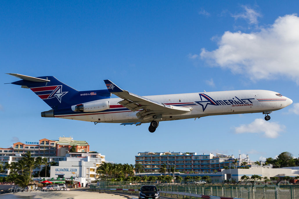 N495AJ B727-233F 20937/1103 Amerijet International @ Sint Maarten Airport 04.2016 © Piti Spotter Club Verona