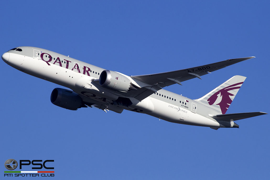 A7-BDD B787-8 38348/440 Qatar Airways @ Roma Fiumicino Airport 18.12.2016  © Piti Spotter Club Verona