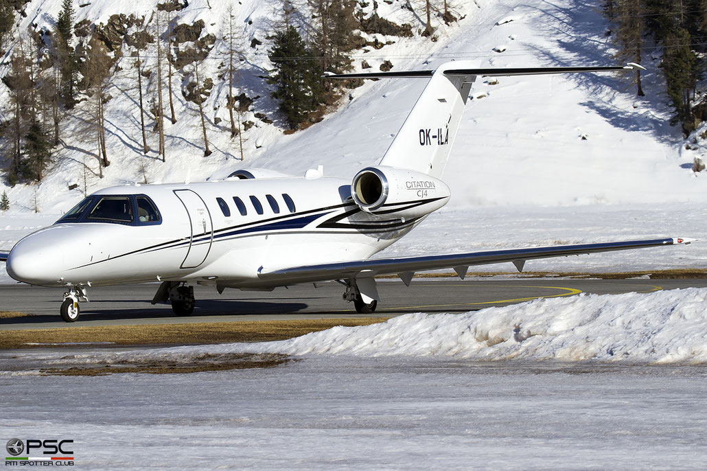 OK-ILA  Ce525C (CJ4)  525C-0085  Letecke Muzeum Tocna s.r.o.  @ Samedan Airport © 02 2022 Piti Spotter Club Verona