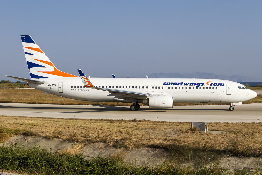 OK-TVY B737-8Q8 30724/2286 SmartWings @ Rhodes Airport 05.07.2015 © Piti Spotter Club Verona