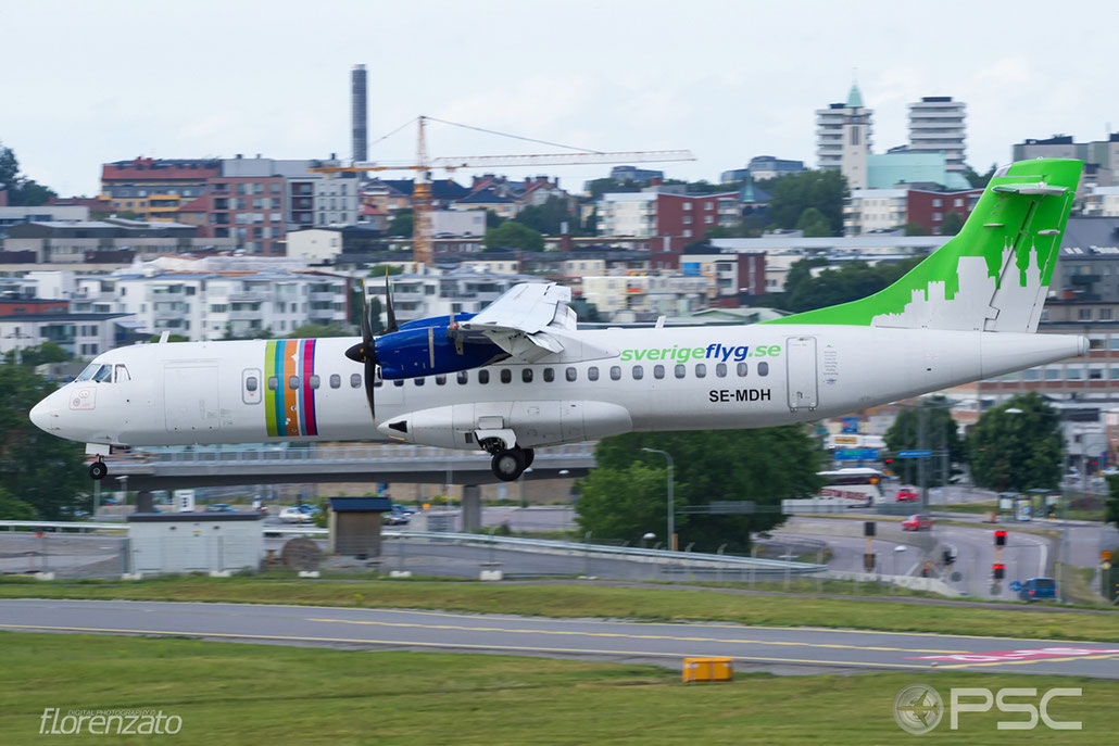 SE-MDH ATR72-212A 917 BRA - Braathens Regional Airlines @ Stockholm Bromma Airport 19.08.2016 © Piti Spotter Club Verona
