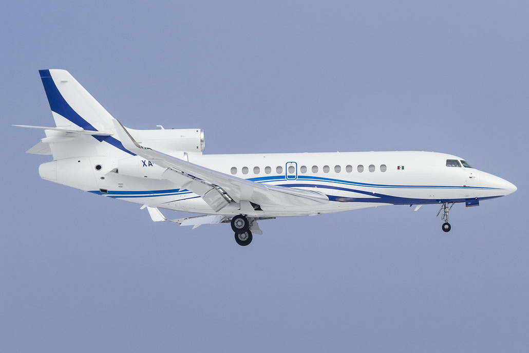 XA-JHS Falcon 7X 192 Gospa Air SA de CV @ Zurich Airport 20.01.2016 © Piti Spotter Club Verona