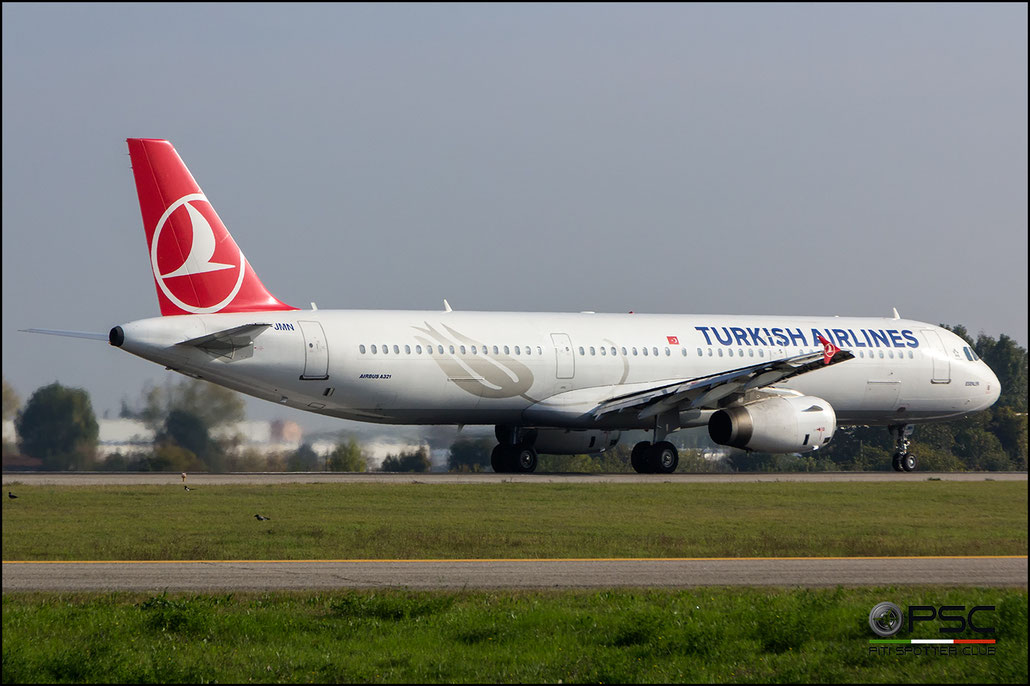 TC-JMN A321-231 2919 Turkish Airlines - THY Türk Hava Yollari @ Bologna Airport 31.10.2016 © Piti Spotter Club Verona