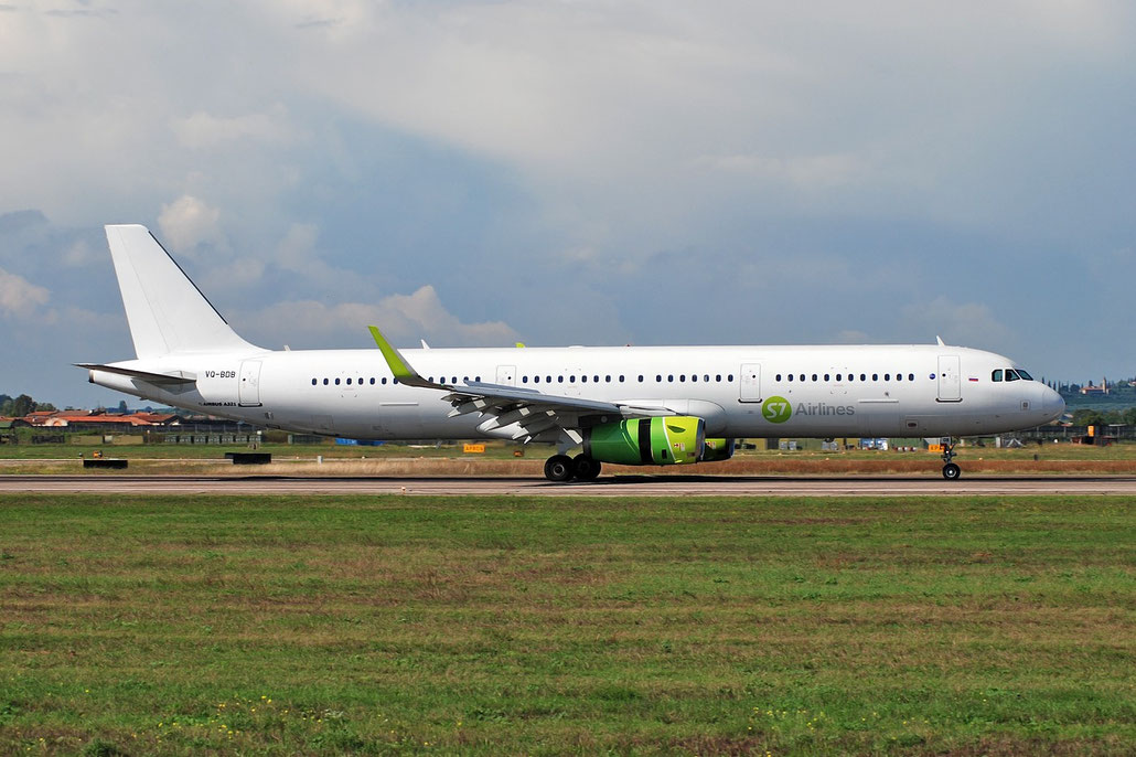 VQ-BDB A321-231 6734 S7 Airlines @ Aeroporto di Verona 24.09.2017  © Piti Spotter Club Verona