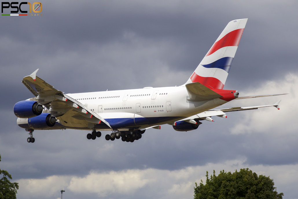 G-XLEG  A380-841  161  British Airways  @ London Heathrow ©  2022 Piti Spotter Club Verona