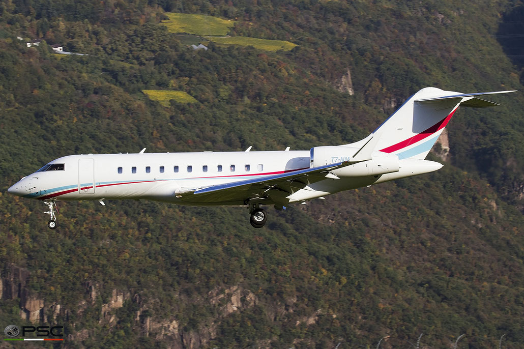T7-NMAYY Global 5500 60007 Avcon Jet San Marino @ Aeroporto di Bolzano 04 2025 © Piti Spotter Club Verona