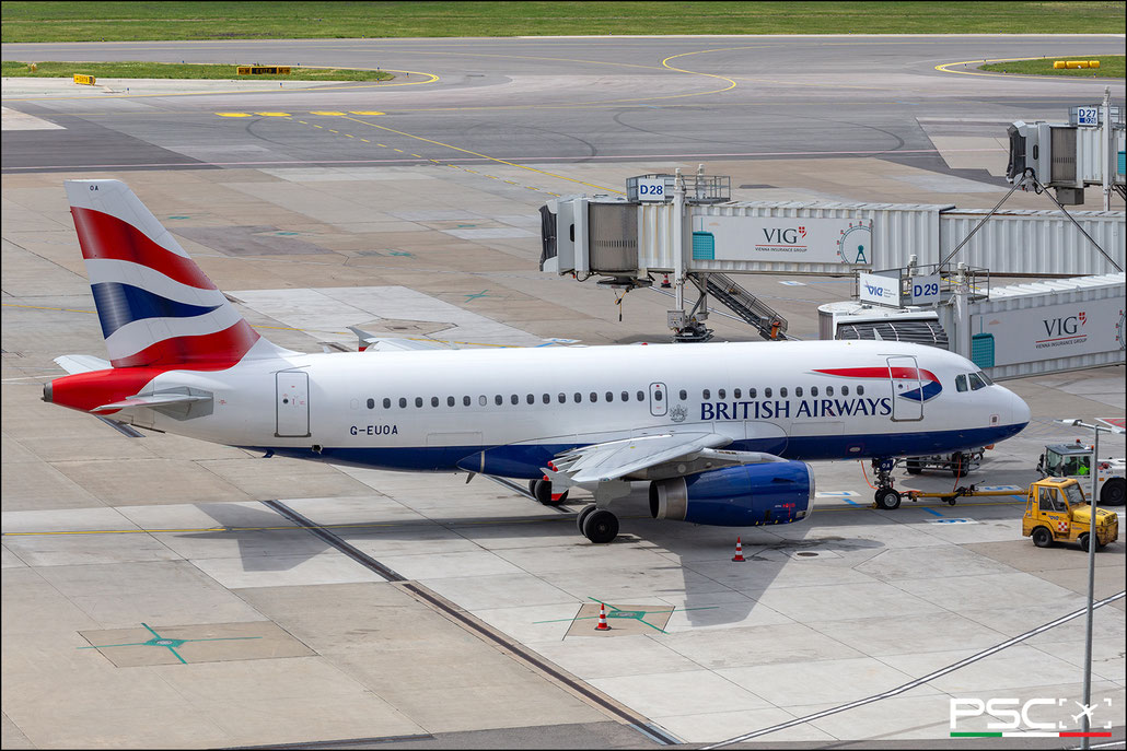 G-EUOA Airbus A319-131 1513  V2522-A5  British Airways 2001 @ Vienna Airport 04 2024 © Piti Spotter Club Verona
