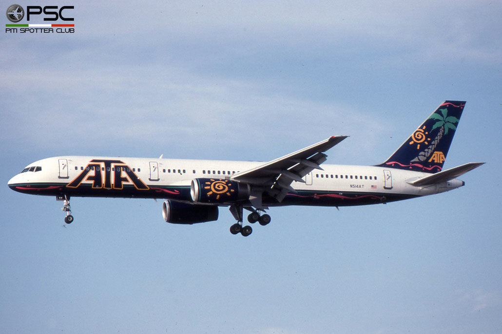N514AT B757-23N 27971/690 ATA Airlines © 2018 courtesy of Marco Ceschi - Piti Spotter Club Verona