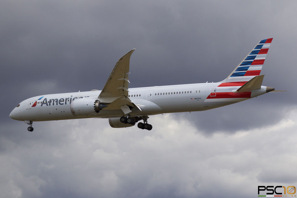 N820AL  B787-9  40639/466  American Airlines  @ London Heathrow © 2022 Piti Spotter Club Verona