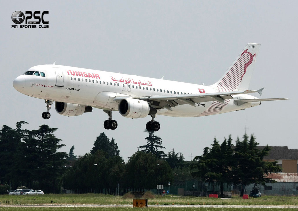 TS-IML A320-211 958 Tunis Air @ Aeroporto di Verona © Piti Spotter Club Verona