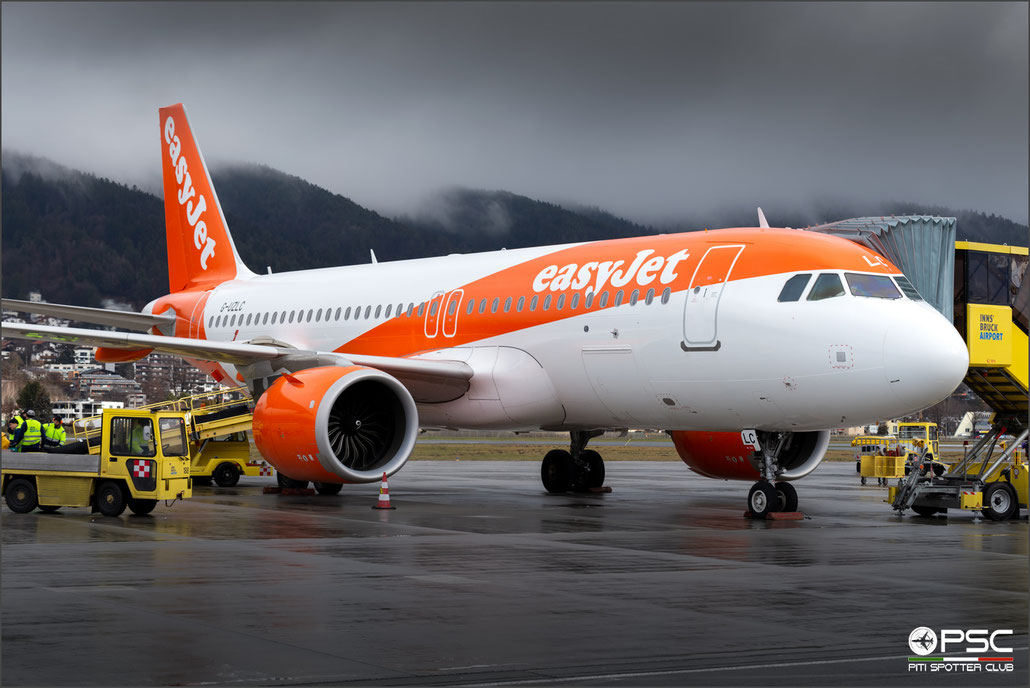 G-UZLC A320-251N 9014 easyJet @ Innsbruck 02.2023 © Piti Spotter Club Verona