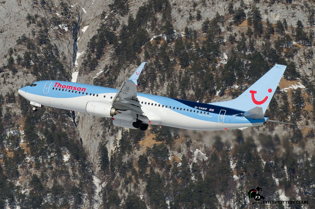 G-TAWP B737-8K5 37257/4412 Thomson Airways @ Innsbruck Airport 28.01.2017  © Piti Spotter Club Verona