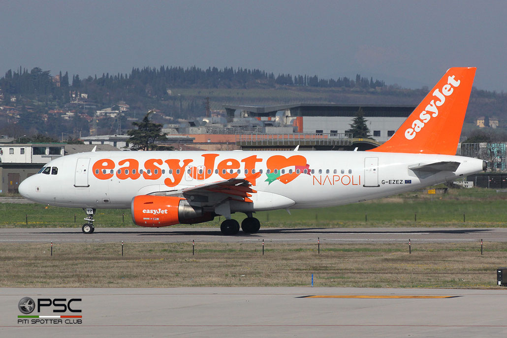G-EZEZ A319-111 2360 EasyJet Airline @ Aeroporto di Verona © Piti Spotter Club Verona