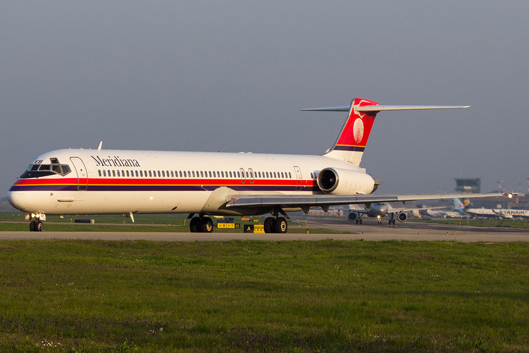 I-SMEB MD-82 53064/1908 Meridiana @ Bologna Airport 14.03.2014 © Piti Spotter Club Verona