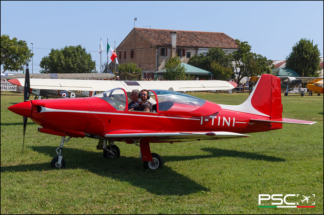 I-TINI  Aviamilano F8L Falco II · Serial #: 118 @ Bagnoli FlyParty 06 2025 © Piti Spotter Club Verona