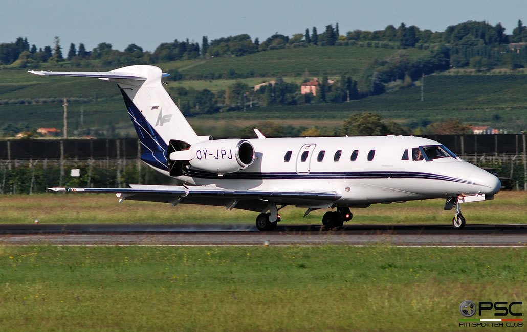 OY-JPJ Ce650 650-0060 Dantax / North Flying @ Aeroporto di Verona 09.2019  © Piti Spotter Club Verona