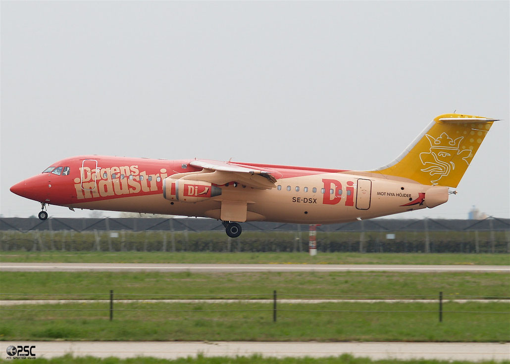 SE-DSX BAe146-RJ100 E3255 Malmö Aviation