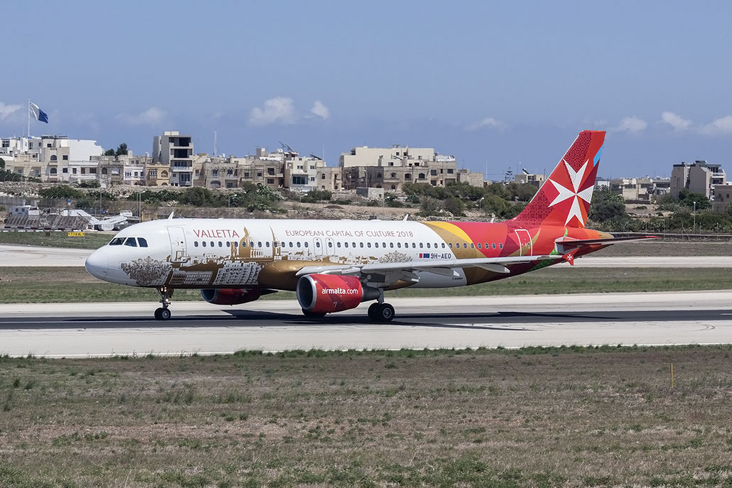 9H-AEO A320-214 2768 Air Malta @ Malta Airport 08.2015 © Piti Spotter Club Verona