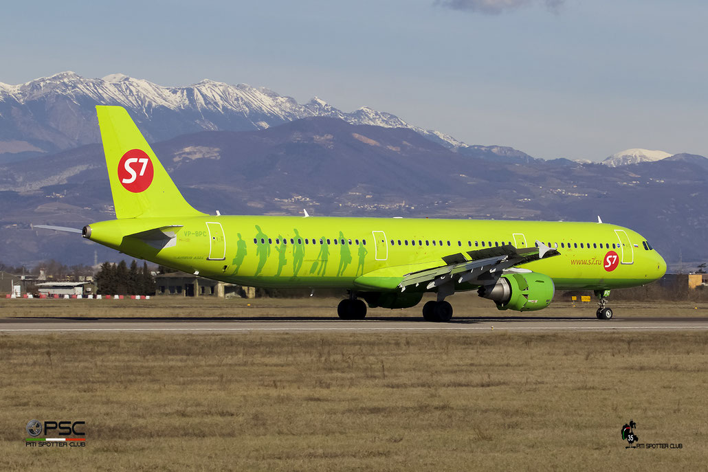 VP-BPC A321-211 5919 S7 Airlines @ Aeroporto di Verona 25.02.2017  © Piti Spotter Club Verona