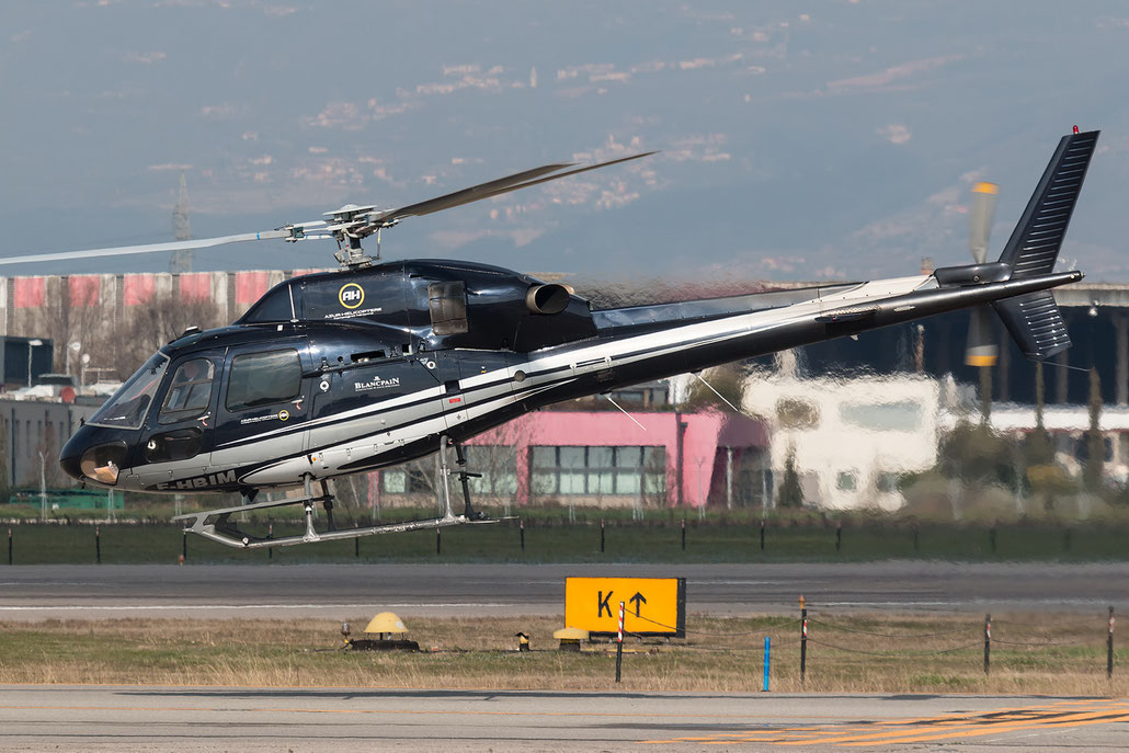 F-HBIM Azur Helicoptere Eurocopter AS-355N Ecureuil 2 @ Aeroporto di Verona - 2016 © Piti Spotter Club Verona