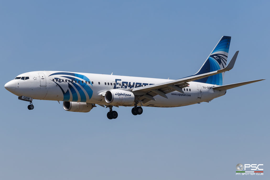 SU-GEM Boeing 737-800 63805 6614 cfm56-7B26E  Egyptair (DAE) 2017  @ Barcellona BCN 05 2026 © Piti Spotter Club Verona