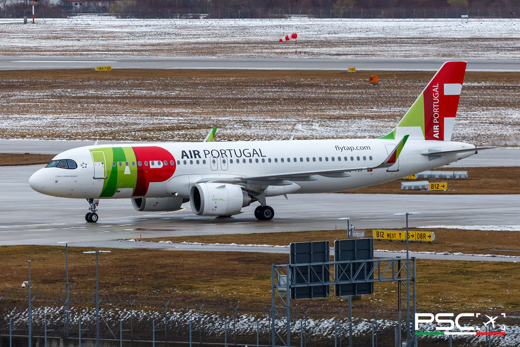 CS-TVP Airbus A320-251N 12635  LEAP-1A26 Camilo Castelo Branco TAP Air Portugal 2025 @ Munich MUC 02 2026 © Piti Spotter Club Verona