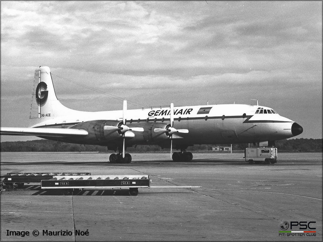9G-ACE Bristol 175 Britannia 253 13514  Bristol Proteus  Gemini 1959 © collezione Maurizio Noè p.g.c. - Piti Spotter Club Verona